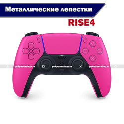Геймпад DualSense Nova Pink с металлическими лепестками RISE4